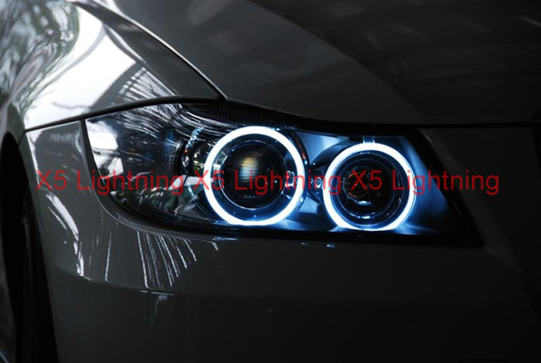 2x LED Angel Eyes Halo Headlight Bulbs White For BMW E39 E63 E64 E53 E60  E87