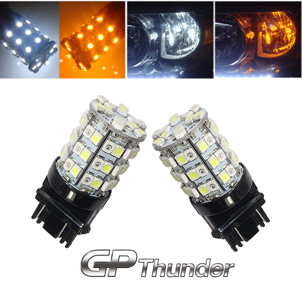 thumbnail image 2 of Syneticusa 4x 3157 Switchback LED Bulbs + Resistors – White/Amber Turn Signal 2 of 4